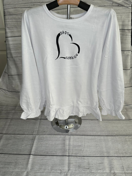 Girls Long Sleeve Shirt w/ Ruffles